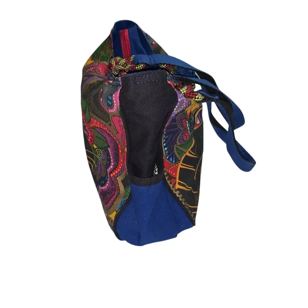 Laurel Burch Carlottas Cat Tote Companion Bag Outer Pockets